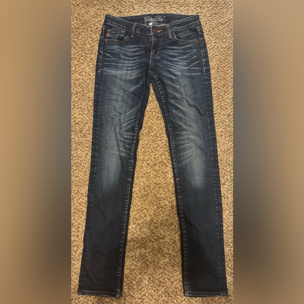 Miss Me Dark Blue Straight Jeans